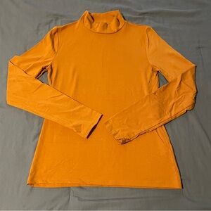 Forever21 mustard yellow faux turtleneck sz juniors large